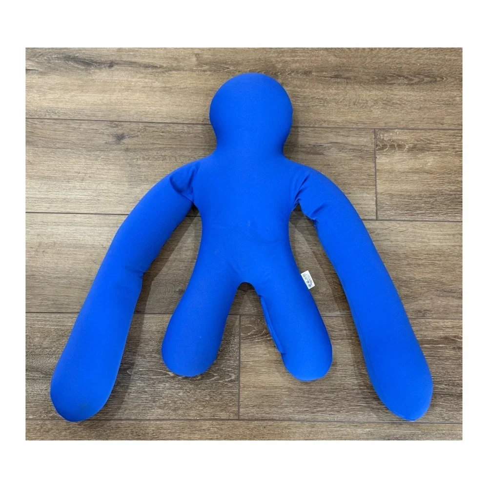 MOGU People Body Pillow Blue Stretch Cushion Japan Comfort Plush‎ Toy